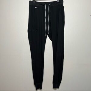 Figs Women Zamora Jogger Pants Medium Tall Scrub Navy Blue Gray Nurse